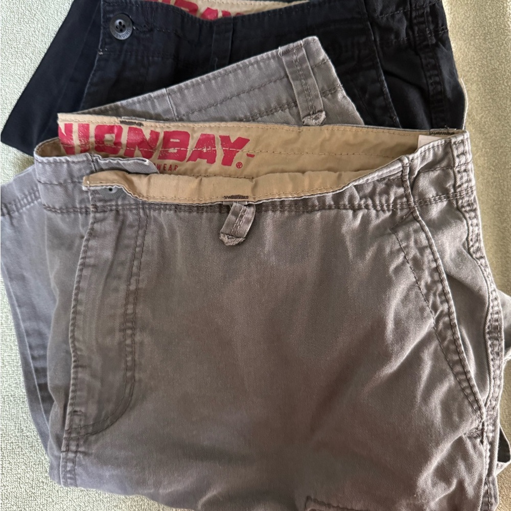 UNIONBAY Men's Pants in Black and Gray